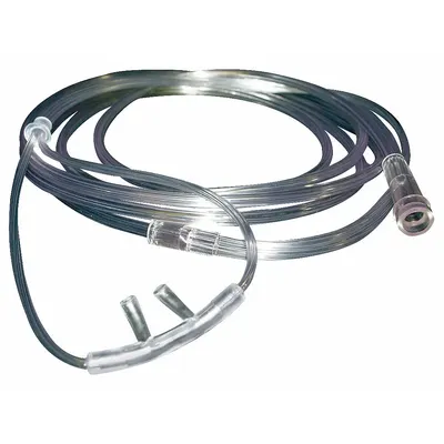 MEDSOURCE Nasal Cannula: Tip Type Non-Flared, Intended Patient Adult, 7 ft Tube Lg - PVC Nasal Cannulas