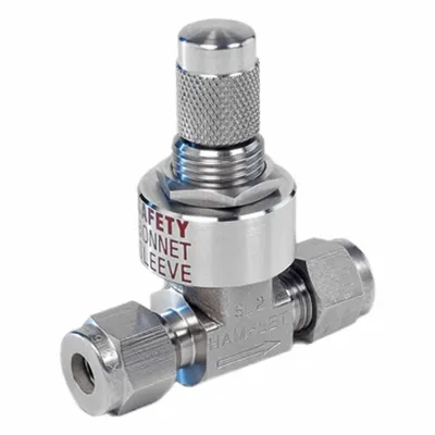 HAM-LET HXF-1300-SS-L-1/4-S Stainless Steel Straight-Body Metering Needle Valve - Stainless Steel Straight-Body Metering Needle Valves