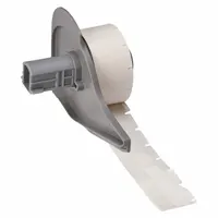 Wraparound Label: 3/4 in x 1/2 in, 1/2 in, Self-Extinguishing Vinyl, White (Matte) (MPN M7-11-417)