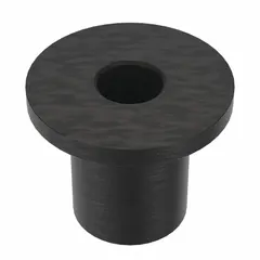This insulating well nut is a blind fastener made of plain rubber, featuring a 3/8"-16 coarse thread. With a 3/4 in insert diameter and 1 1/16 in overall length, it provides vibration-dampening and water-resistant sealing in thin or soft materials. Supplied in a 5-pack, it is suitable for applications requiring a removable insulated threaded insert.