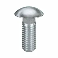 Carriage Bolt: Square Neck, 7/16"-14 Thread Size, 1 1/4 in lg, Steel, Grade 2, Zinc-Plated, 50 PK (MPN ZBOLT-712)