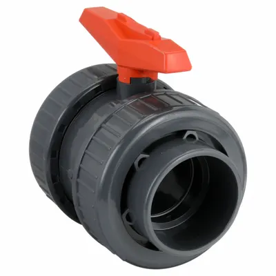GF PIPING SYSTEMS 4 in PVC Full Port Ball Valve, FNPT x FNPT, Tee Handle - PVC Ball Valves