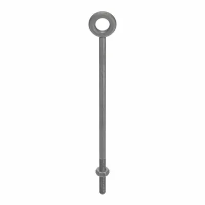KEN FORGING Machinery Eye Bolt: Without Shoulder, Steel, Galvanized, 1 1/4"-7 Thread Size - Machinery Eye Bolts without Shoulder