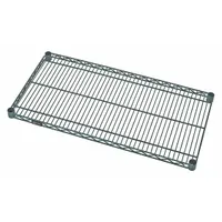 QUANTUM Wire Shelf: 48 in x 36 in, 1 Shelves, Quick-Adjust, 800 lb Load Capacity, Dry/Wet, Green (MPN 3648P)