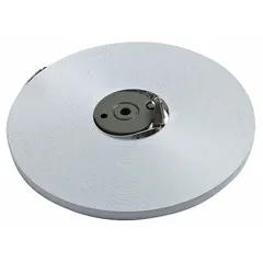 This replacement tape blade is designed for open-reel long tape measures. It features a 200 ft SAE steel blade with inch graduations and a nonmagnetic single hook tip for hook-end attachment. Suitable for linear measurement tasks in construction, surveying, and industrial layout applications.