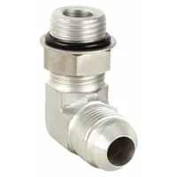 Male Elbow, 90 Degrees: 9/16 in -18 Thread Size, JIC x O-Ring Boss, 90° Elbow (MPN 6801-0606NWOSS)