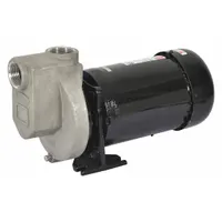 Centrifugal Pump: Self-Priming, 230/460V AC, 50 ft Max Head, 1 1/2 in Compat Intake and Disch, TEFC