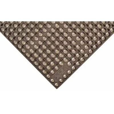 NOTRAX Antifatigue Mat: Antimicrobial, 39 in x 29 in, 7/8 in Thick, Raised Rings - Antimicrobial Drainage Mats