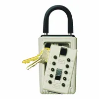 KIDDE Lock Box: Mechanical Combo Lock, 3 Key Capacity, 5 3/4 in Outside Ht, 4 1/2 in Outside Wd (MPN 1404)