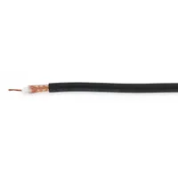 RG-58/U coaxial cable with 20 AWG conductor and 95% tinned copper braid shielding. Used for low-power RF signal transmission in data communications, video surveillance, and antenna systems. Manufacturer part number C1166.41.01