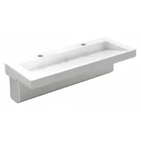 ACORN Wash Basin: 3802, White, Corterra®, 56 in Overall Lg, 22 in Overall Wd, 17 in Overall Ht (MPN 3802-09-H1-OCC11)