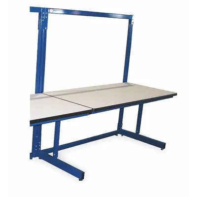 PRO-LINE One Sided Configurable Workstation: Adj Ht, Laminate, 72 in x 30 in - Open-Base Workstations