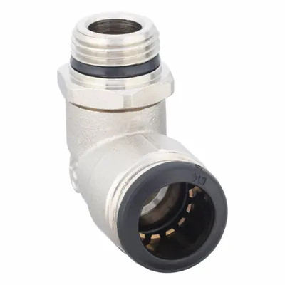 AIGNEP USA Nickel-Plated Brass Tube Fitting, 14mm OD x 3/8in, Pack of 3 - Nickel-Plated Brass Tube Fittings