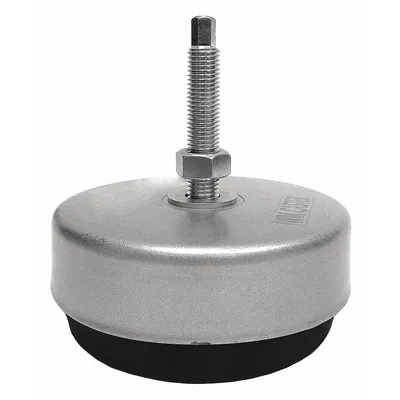 WMI Male-End Leveling Mount: Fixed Stud, M16 Thread Size, 5.5 in, 6,700 lb Capacity - Vibration-Damping Male Leveling Mounts