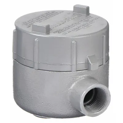 HUBBELL KILLARK Conduit Outlet Body: Iron, GE, 1 1/4 in Trade Size, LB Body - LB Round Body - 90° Elbow Type