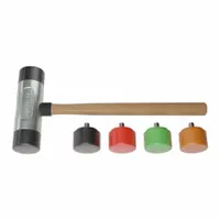 Replaceable Tip Hammer: Urethane, 1 1/2 lb Head Wt, 2 in Tip Dia, 15 1/2 in Overall Lg, Wood Handle (MPN AM35ARTWG)