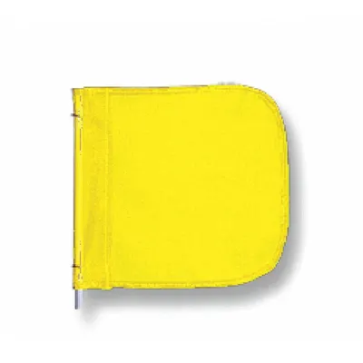 CHECKERS Warning Whip Replacement Flag FS9024-Y, Yellow, 11 in H x 12 in W - Warning Whip Replacement Flags