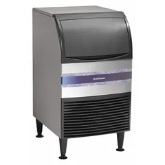 Air-cooled undercounter nugget ice machine producing 167 lb of ice per day. Silver finish. Dimensions: 38 in Ht x 20 in Wd x 24 in Dp. Suitable for commercial kitchens, bars, and healthcare facilities requiring a compact ice maker.