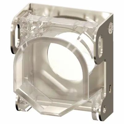 Siemens Pushbutton Guard: 22 mm Panel Mounting Hole Dia, Silver, Metal/Plastic - Guards for Push Buttons