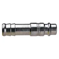 GUARDAIR Hose Barb: Steel, 1/4 in Hose Barb High Flow Connector, 1 29/32 in Overall Lg, 14H04M