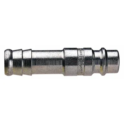 GUARDAIR Hose Barb: Steel, 1/4 in Hose Barb High Flow Connector, 1 29/32 in Overall Lg - Hose Connectors