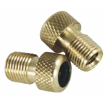 SLIME Presta Valve Adapter: Valve Adapter, Bicycles, Gold, 5/8 in Overall Lg - Tire Valve Adapters