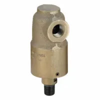 DUFF-NORTON Rotary Union: Straight, Plain Cast Iron, 1 Passages, 3/8" Threaded Rotating Shaft, Plain (MPN 730443C)