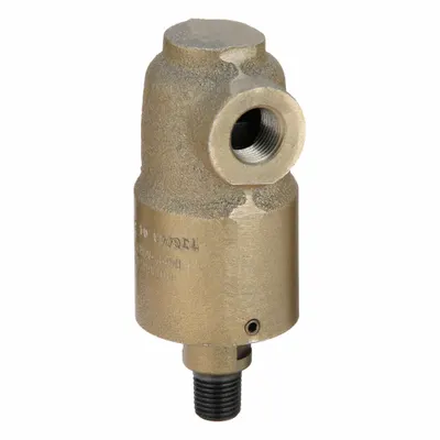 DUFF-NORTON Rotary Union: Straight, Plain Cast Iron, 1 Passages, 3/8" Threaded Rotating Shaft - Cast Iron Rotating Joints & Unions