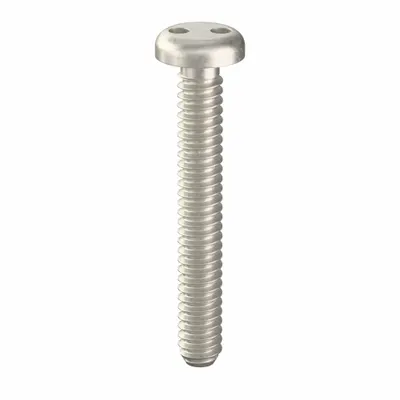 TAMPER-PRUF SCREW Tamper Resistant Screw: #6-32 Thread Size, 1 in Lg, Stainless Steel, Plain - Pan Head Tamper-Resistant Machine Screws