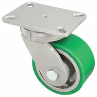 HAMILTON Plate Caster: Swivel, Polyurethane, 6 in Wheel Dia, 3 in Wheel Wd, 8 in Mounting Ht, Ball (MPN S-SEC-63DB)