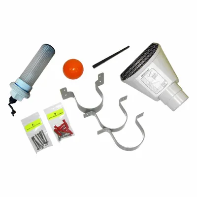 BUSHMAN First Flush Kit: 20 in Overall Ht, 8 in Overall Wd, Plastic - Rain Barrel Accessories