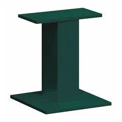 Bolt-mounted pedestal for cluster box units. Constructed of powder coated green aluminum. Measures 16 1/2 in H x 12 in W x 12 in D. Mounting hardware not included.