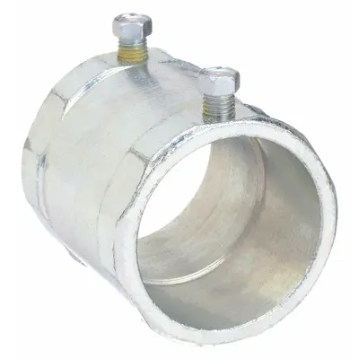 RACO Set Screw Coupling: Steel, 1 1/2 in Trade Size, 2 5/8 in Overall Lg, IMC/RMC - Set Screw Couplings