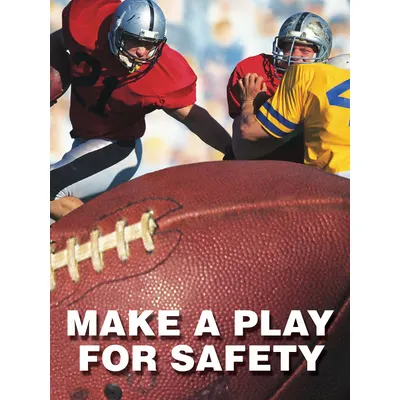 ACCUFORM Make A Play for Safety! Poster - Make A Play for Safety! Posters