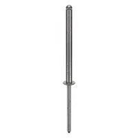 Blind Rivet,2 3/5 in L,1/8 in dia,PK100: Inch, 2 19/32 in Overall Lg, 13/32 in Body Lg, Dome, 100 PK (MPN PSS44-1B)