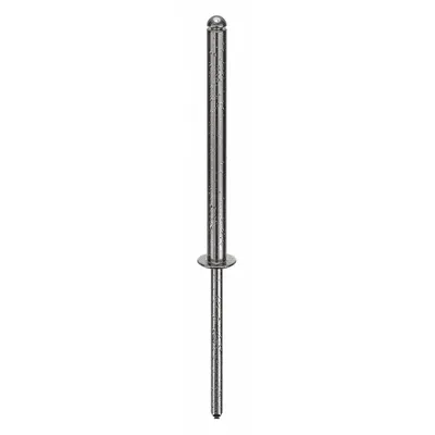 STANLEY Domed-Head Blind Rivets, 1/8 in dia, 2 3/5 in L, PK100