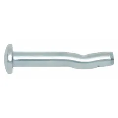 Round, steel, zinc-plated drive anchors designed for vibration resistance. Each anchor has a 1/2 in diameter and 3 1/2 in overall length. Suitable for fastening fixtures, conduit, and equipment to concrete, block, or brick in construction and industrial applications. Supplied in a 50-pack.