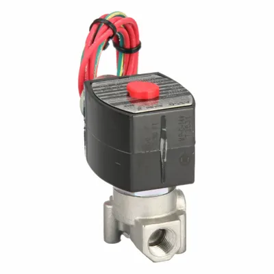 REDHAT Solenoid Valve: 2-Way, Normally Closed, 1/4 in Pipe Size, 110V AC/120V AC - 2-Way/2-Position, Normally Closed Solenoid Valves