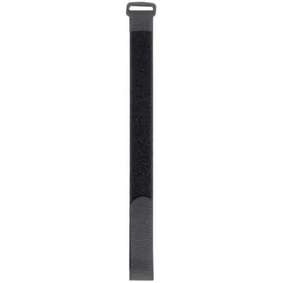 TY-RAP Hook-and-Loop Cinch Strap: 18 in Lg, 5.00 in, 0.75 in Wd, Nylon, Black - Buckle Hook-and-Loop Cable Ties