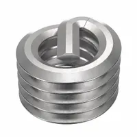 Free-running tanged helical insert for repairing or reinforcing internal threads in metal components. M4-0.70 thread size, right-hand coarse threads, plain finish. Supplied in a 10-pack. Suitable for general industrial applications requiring high-strength thread repair