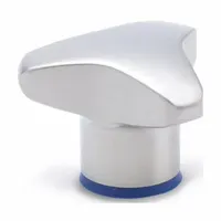 This hygienic 3-arm knob features a threaded hole with M6x1 thread and a 1.57 in diameter. Made of stainless steel, it is suited for manual adjustment and clamping in environments requiring corrosion resistance and easy cleaning, such as food processing and pharmaceutical equipment