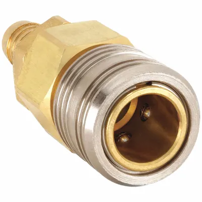 WEATHERHEAD Quick Connect Hose Coupling: 1/2 in Body Size, 1/2 in Hose Fitting Size - Universal Interchange Brass Quick-Connect Air Coupling Bodies