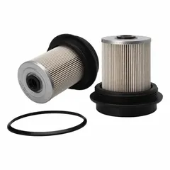 Spin-on fuel/water separator with 15 3/16 in overall length, 3 1/4 in outside diameter, and 5/8 in inside diameter. Designed for use with Navistar vehicles to remove contaminants and water from diesel fuel.