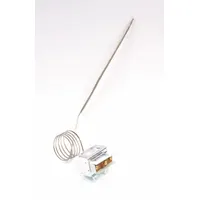 Replacement safety thermostat for commercial foodservice equipment. Automatically interrupts power when temperatures exceed safe limits, protecting fryers, griddles, and other cooking appliances from overheating