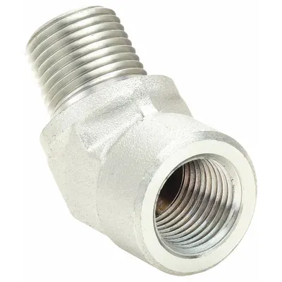 AEROQUIP Hydraulic Hose Adapter: 1/2 in x 1/2 in Fitting Size, Male x Female, NPTF x NPTF - NPTF-to-NPTF Steel Hydraulic Hose Adapters