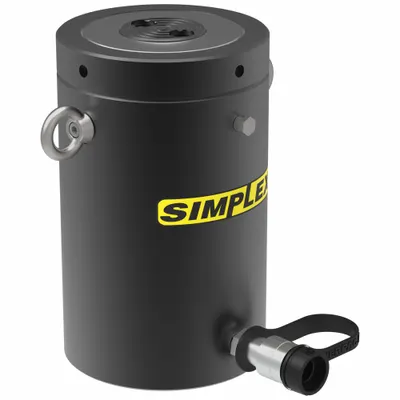 SIMPLEX Lock Nut Hydraulic Ram: 105 ton Nominal Capacity, 6 in Nominal Stroke Lg - General Purpose Lock Nut Rams