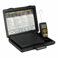 CPS Charging Scale: 220 lb Max, Wired Handset Display, 3 in H x 8 3/4 in W x 8 3/4 in L, CPS Link™ (MPN CC220EW)