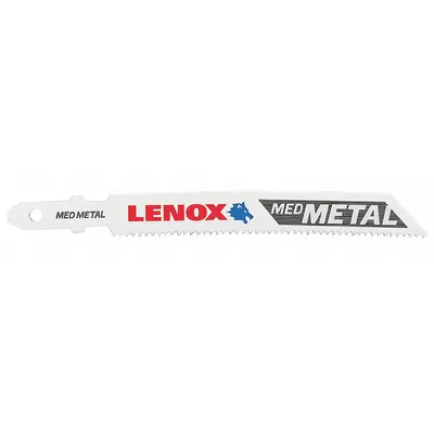 LENOX Jigsaw Blade: 18, 3 5/8 in Blade Lg, Bi-Metal, Bi-Metal, T Shank, Ferrous Metals/Steel - Metal-Cutting Blades