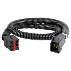 Pre-wired harness for connecting a brake controller to a tow vehicle. Overall length 24 in, width 1 in, height 1 in. Provides a direct OEM-style connection without splicing.