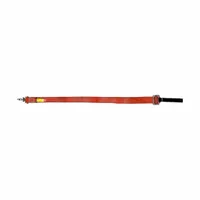 Steel cinch tie stabilizer for securing extension ladders to poles or posts. 2-inch overall length. Used to prevent ladder slippage during overhead work
